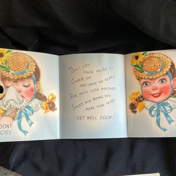 Stunning rare 1940s get well soon card❤️ - Picture 3 of 9